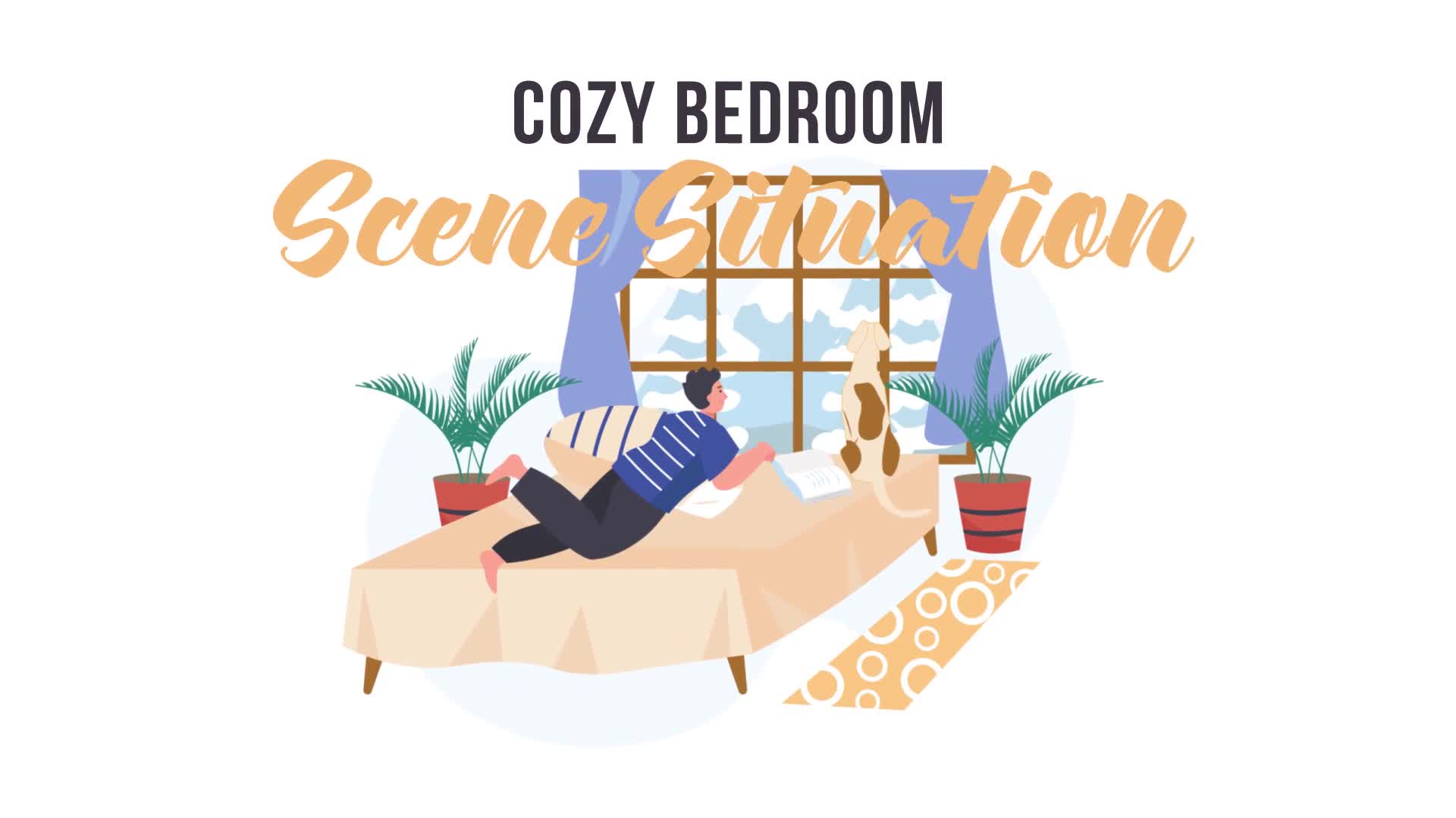 Cozy bedroom Scene Situation Videohive 32350398 After Effects Image 1