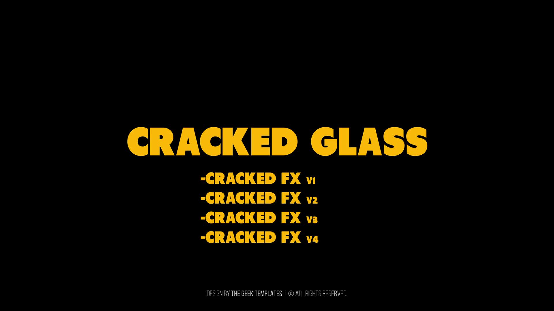 Cracked Glass Videohive 38960220 After Effects Image 1