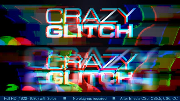 Crazy Glitch Logo Reveal - Download Videohive 20291944
