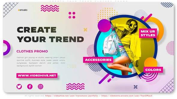 Create Your Trend Clothes Promo - 35344272 Download Videohive