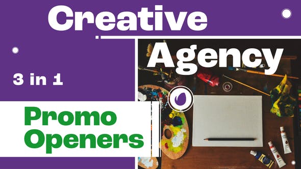 Creative Agency Promo Openers 3 in 1 MOGRT - Download 34164410 Videohive
