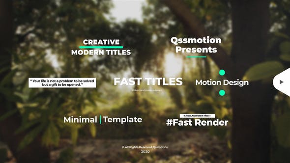 Creative and Clean Titles Package For Premiere Pro - Download Videohive 29201672
