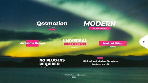 Creative and Modern Titles For Premiere Pro - Videohive Download 28713914