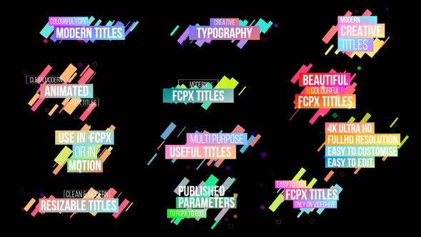 Creative Colourful Titles - Download Videohive 28857529