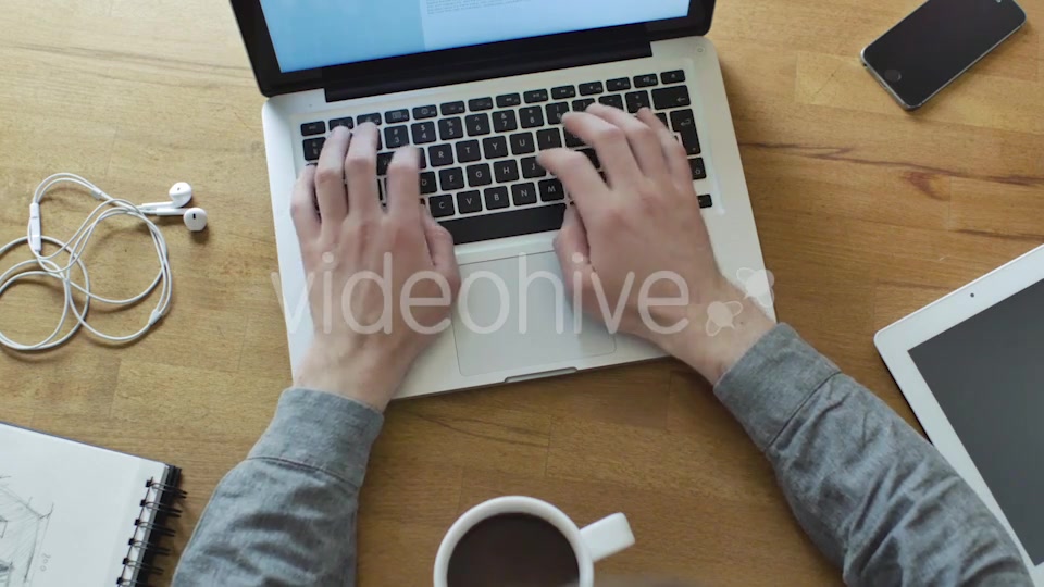 Creative Freelance Designer Working with Laptop  Videohive 11037915 Stock Footage Image 8