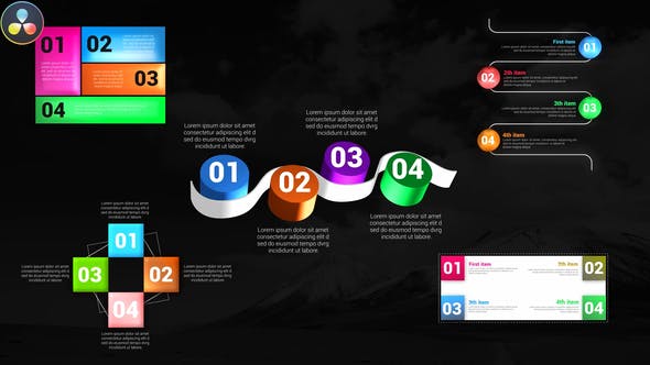 Creative Infographic Lists - 32474670 Videohive Download