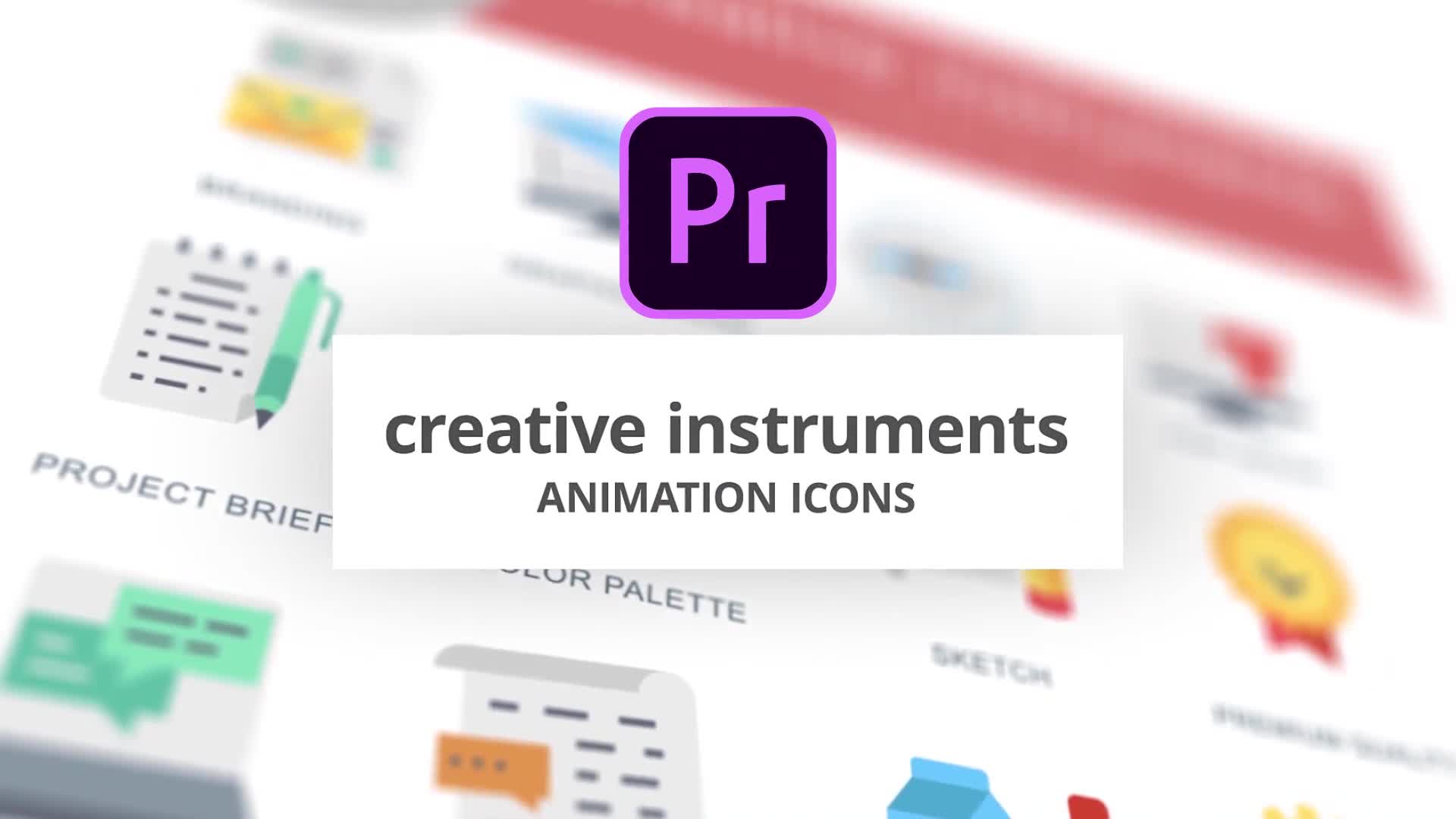 Creative Instruments Animation Icons (MOGRT) Videohive 26755643 Premiere Pro Image 1