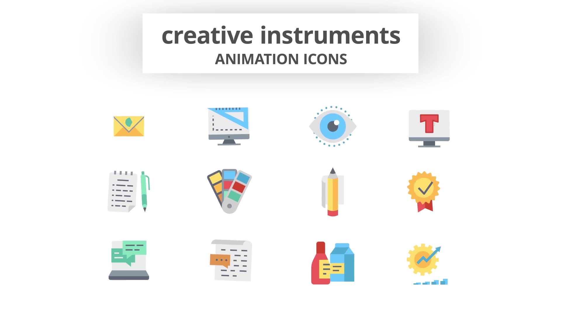 Creative Instruments Animation Icons (MOGRT) Videohive 26755643 Premiere Pro Image 10