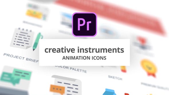 Creative Instruments Animation Icons (MOGRT) - Videohive Download 26755643
