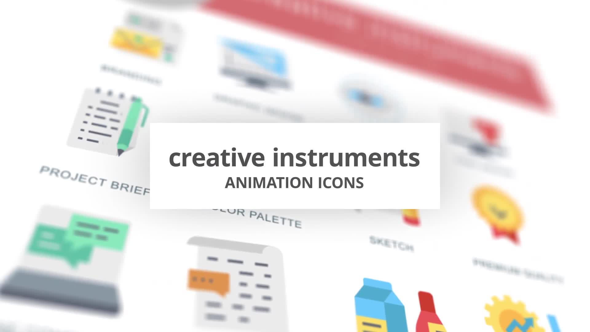 Creative Instruments Animation Icons Videohive 26634425 After Effects Image 1