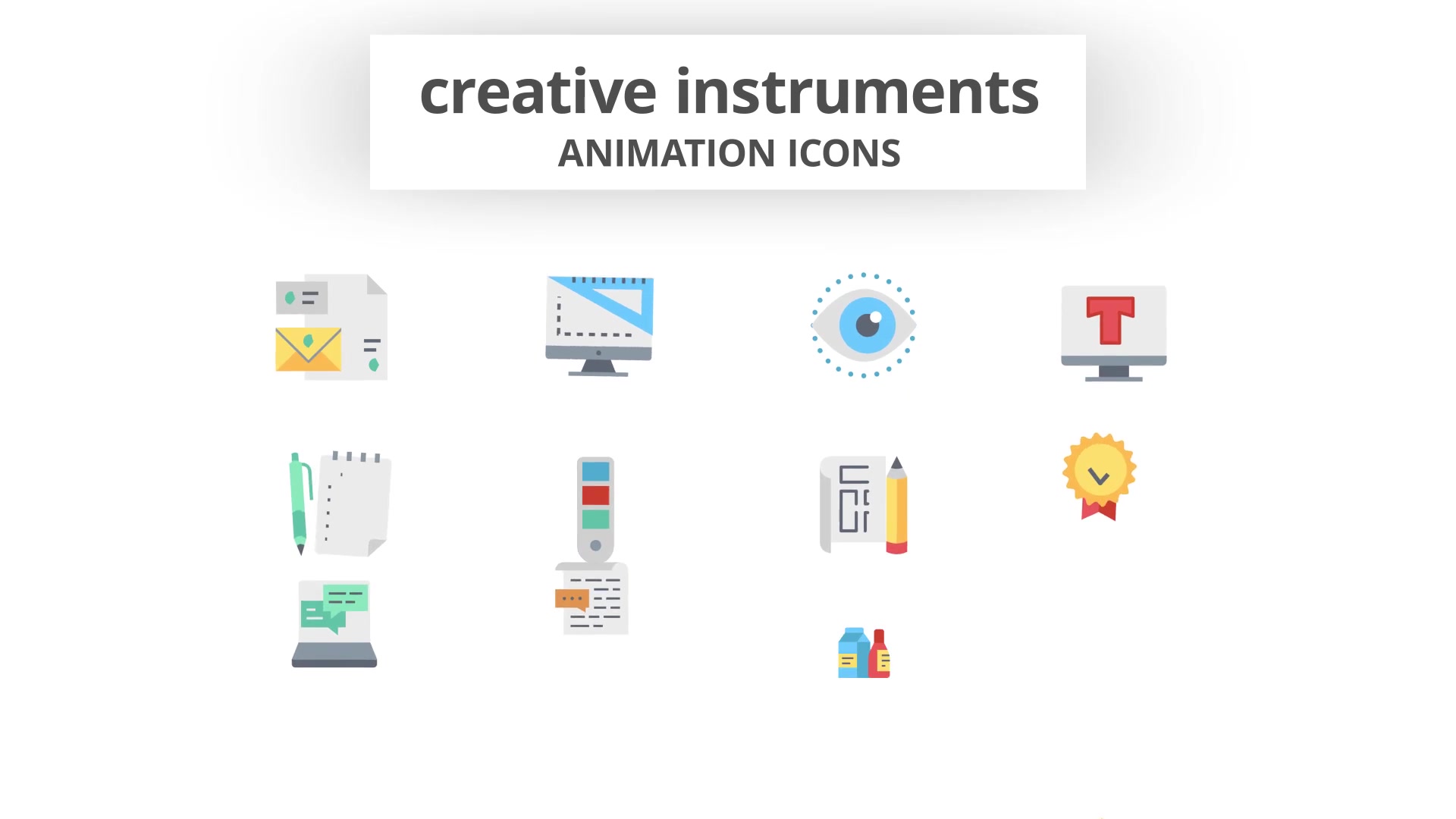Creative Instruments Animation Icons Videohive 26634425 After Effects Image 4