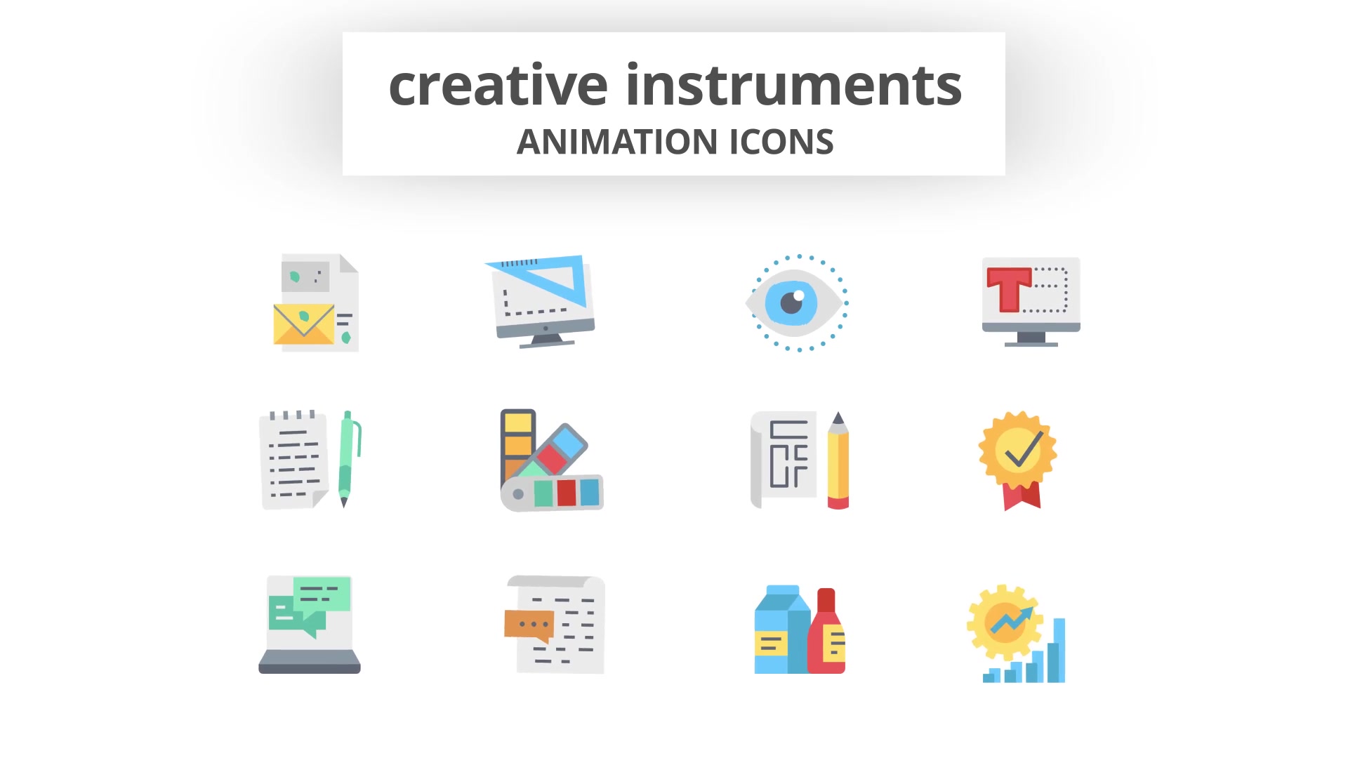 Creative Instruments Animation Icons Videohive 26634425 After Effects Image 6