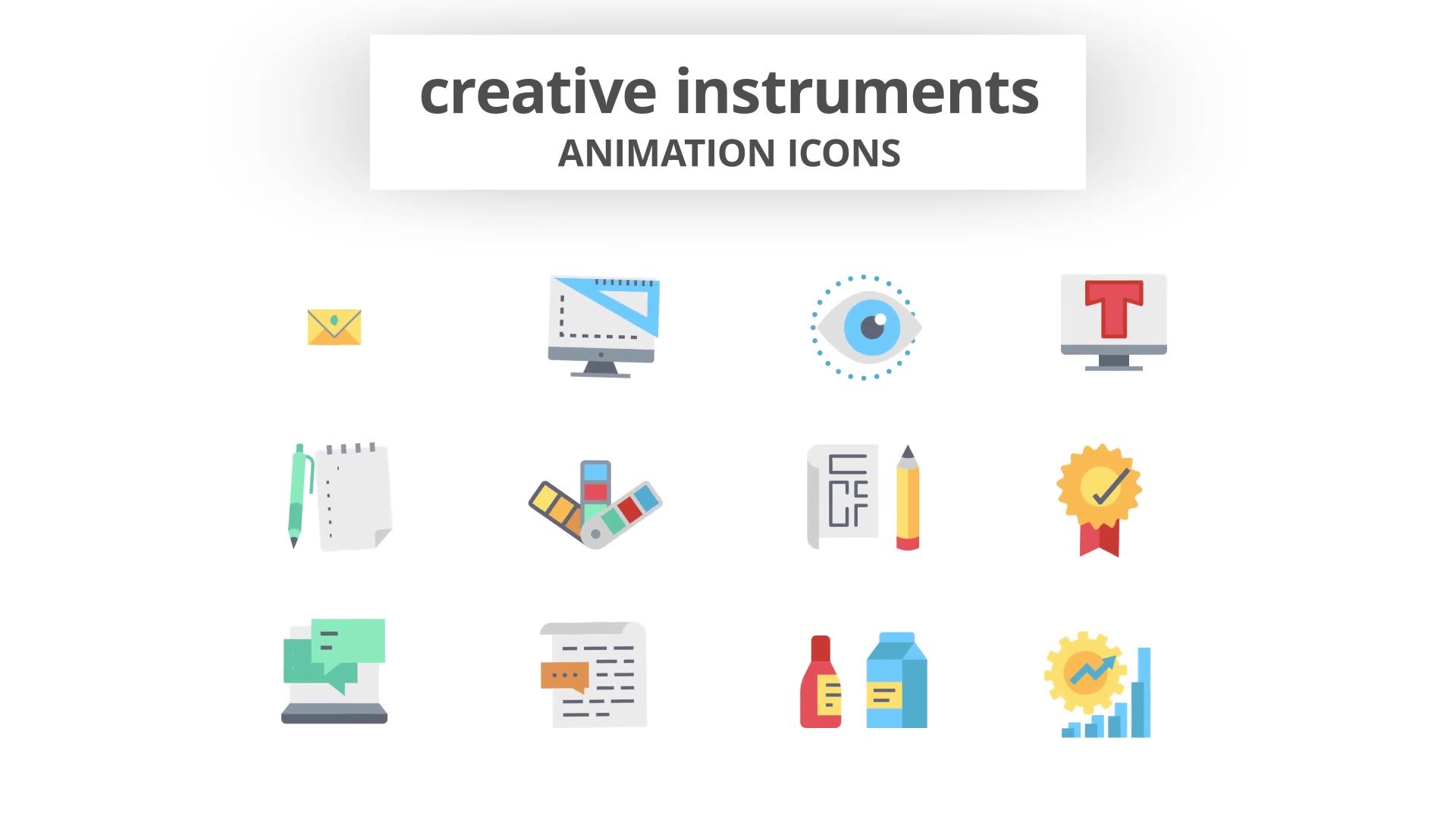 Creative Instruments Animation Icons Videohive 26634425 After Effects Image 7
