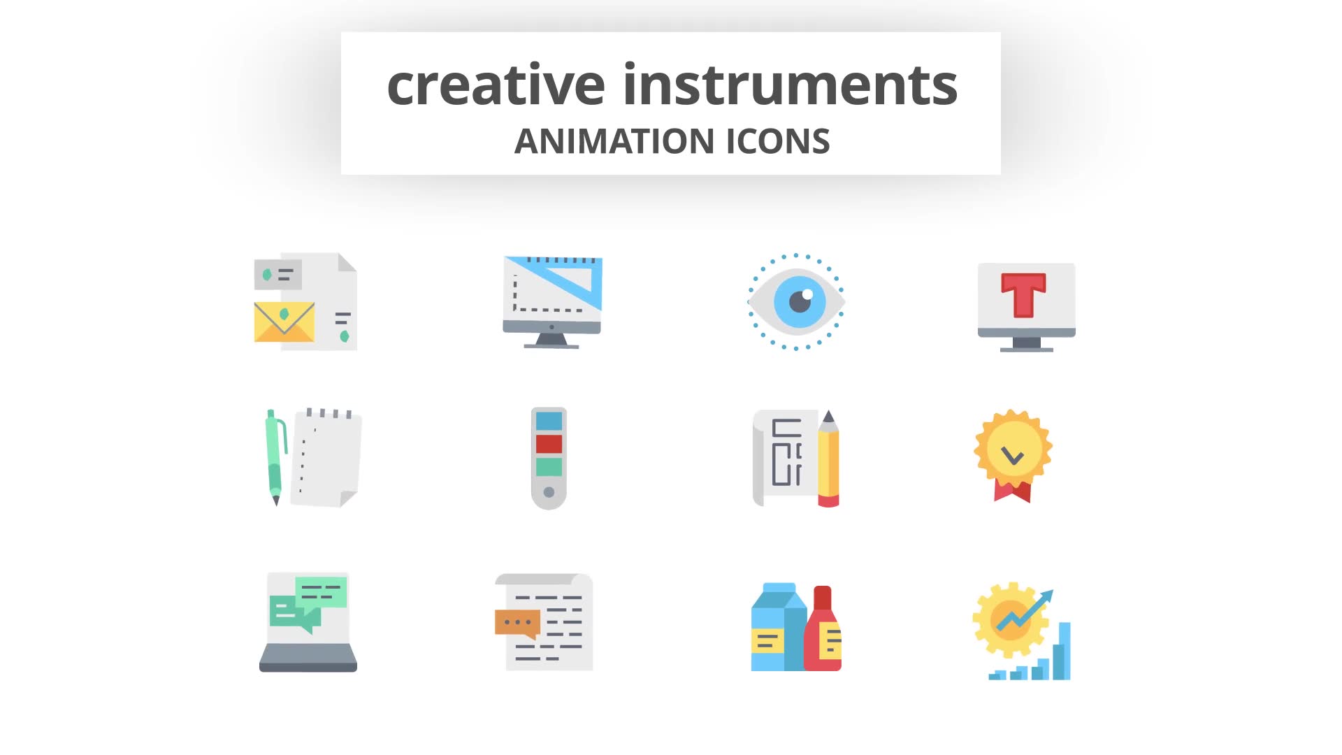 Creative Instruments Animation Icons Videohive 26634425 After Effects Image 9