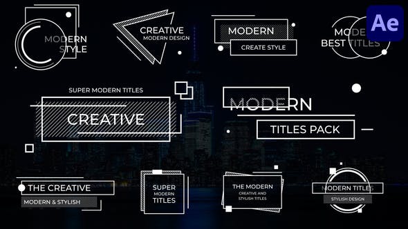 Creative Modern Titles for After Effects - 39184601 Videohive Download