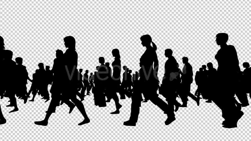 Creative People Silhouettes Walking - Download Videohive 20561066