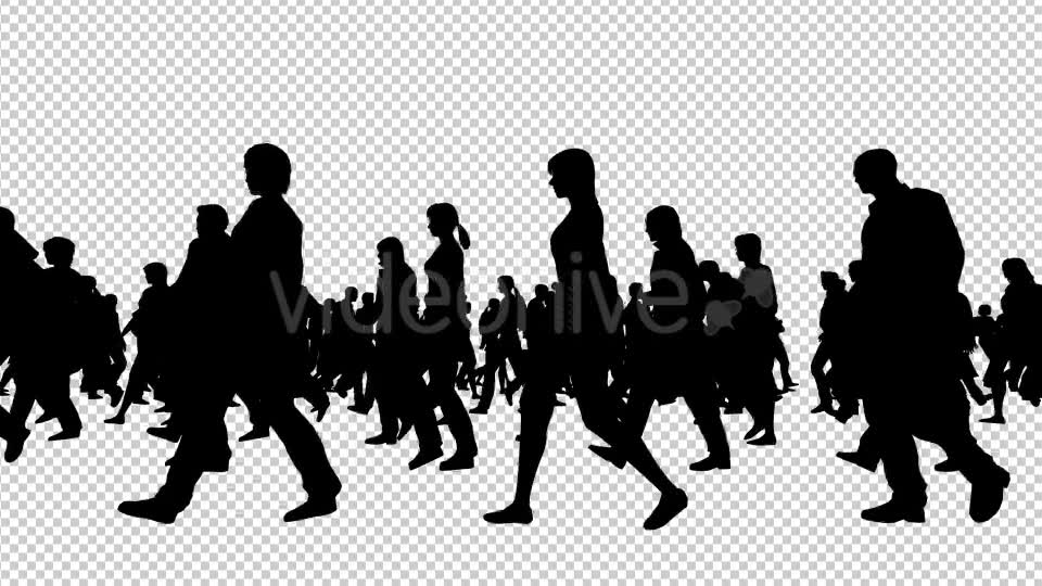 Creative People Silhouettes Walking - Download Videohive 20561066