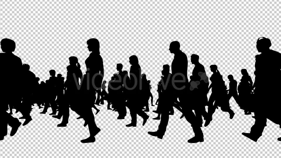 Creative People Silhouettes Walking - Download Videohive 20561066