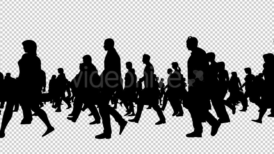 Creative People Silhouettes Walking - Download Videohive 20561066