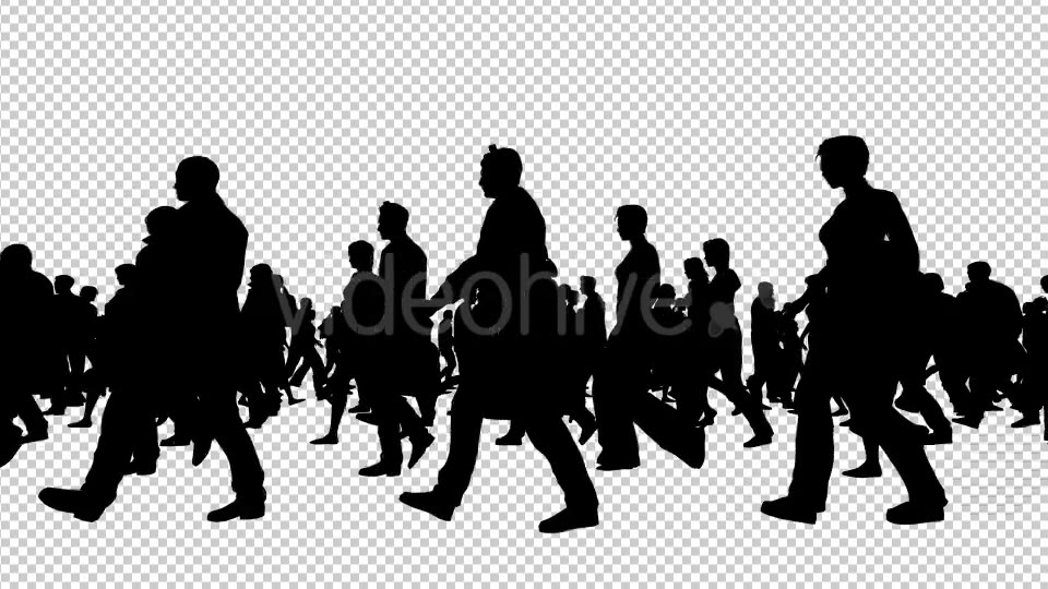 Creative People Silhouettes Walking - Download Videohive 20561066