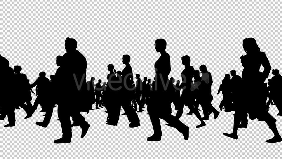 Creative People Silhouettes Walking - Download Videohive 20561066