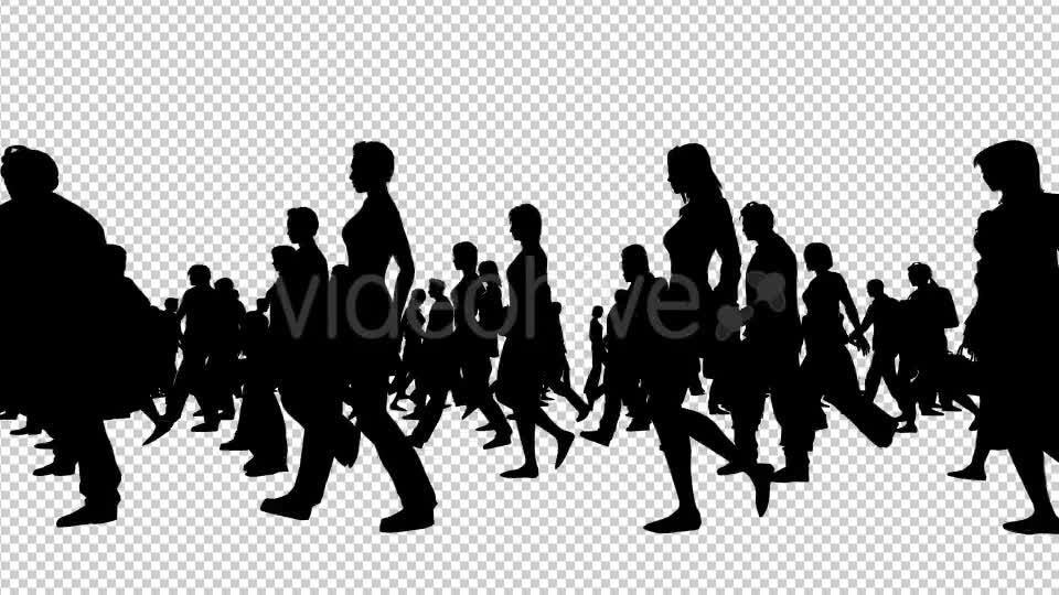 Creative People Silhouettes Walking - Download Videohive 20561066