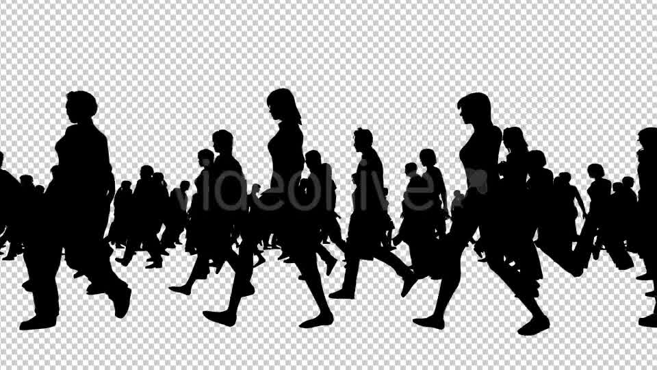 Creative People Silhouettes Walking - Download Videohive 20561066