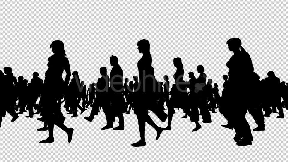 Creative People Silhouettes Walking - Download Videohive 20561066