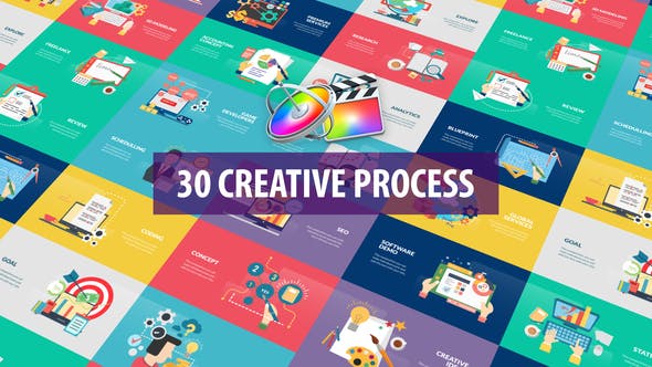 Creative Process Animation | Apple Motion & FCPX - 32948842 Videohive Download