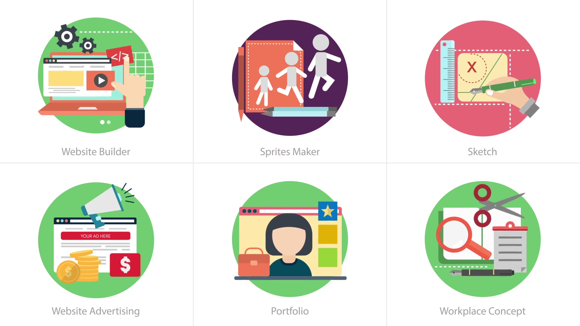 Creative Process Animation Icons | After Effects Videohive 27541664 After Effects Image 10