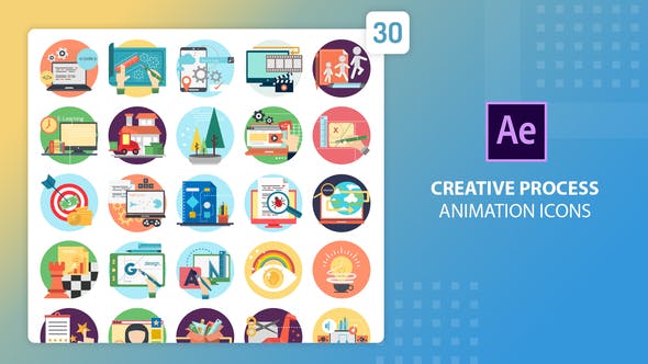 Creative Process Animation Icons | After Effects - 27541664 Videohive Download