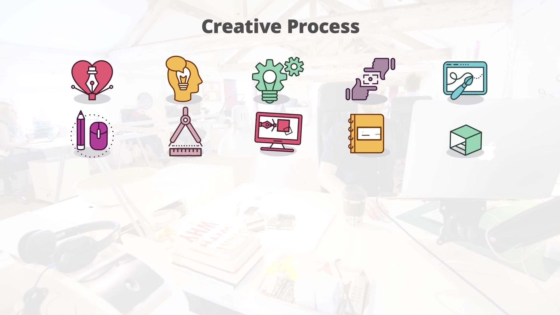 Creative Process Flat Animation Icons (MOGRT) Videohive 23659554 Premiere Pro Image 5