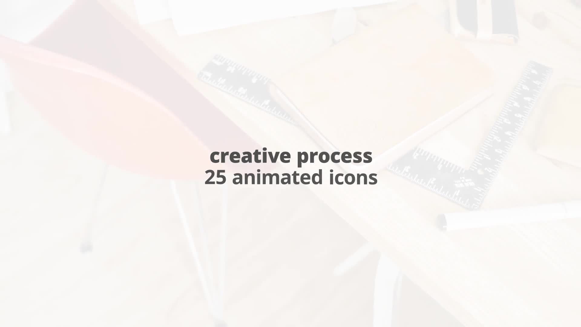 Creative Process – Thin Line Icons Videohive 23595687 After Effects Image 1