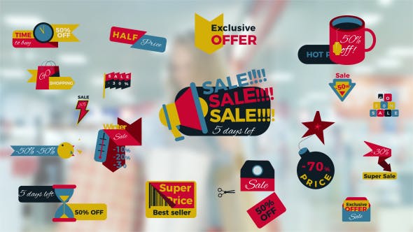 Creative Sale Badges - Videohive Download 20775475