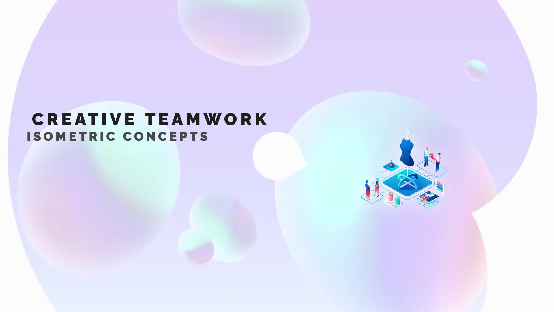 Creative teamwork Isometric Concept Videohive 33518773 After Effects Image 1