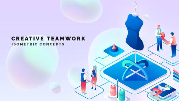 Creative teamwork Isometric Concept - Download 33518773 Videohive