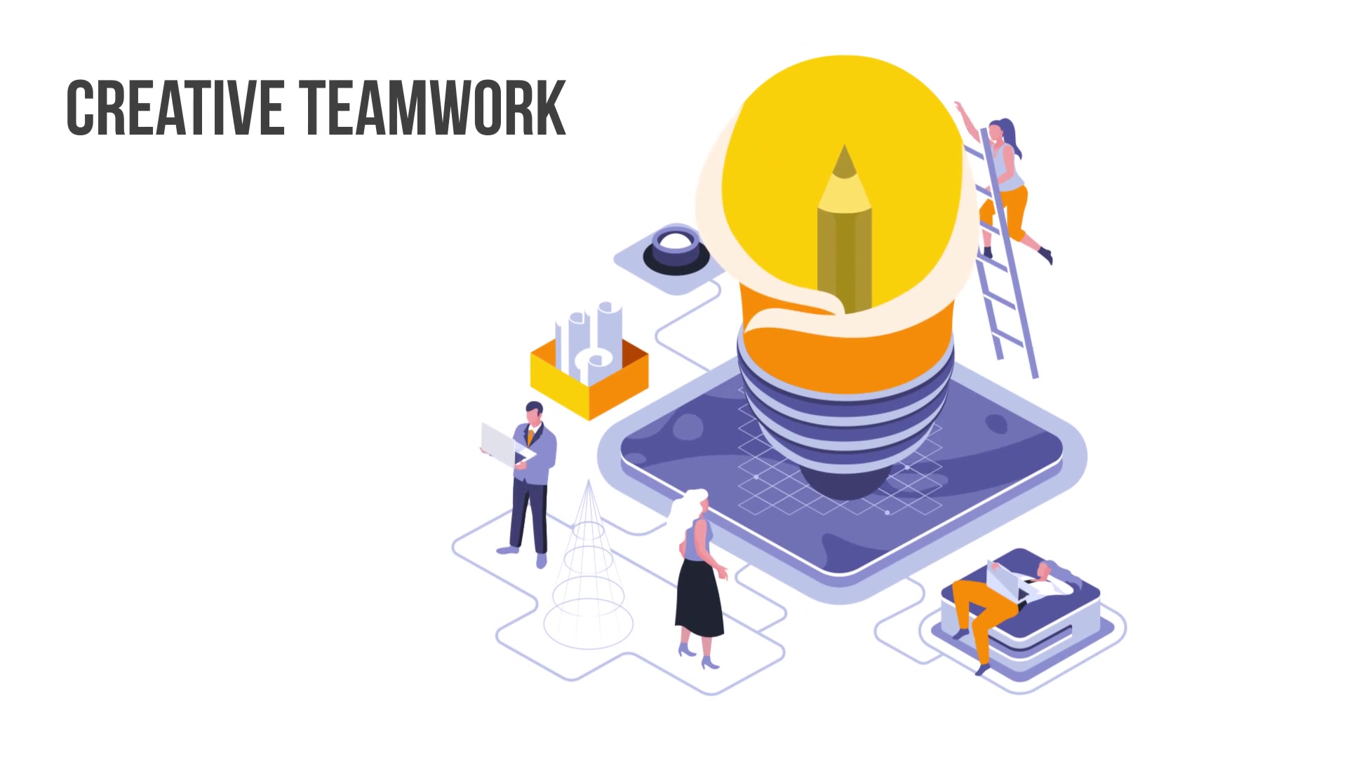 Creative Teamwork Isometric Concept Videohive 27458597 After Effects Image 9