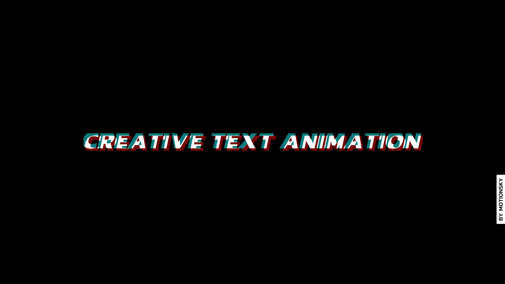 Creative Text Animation Videohive 27434056 After Effects Image 1