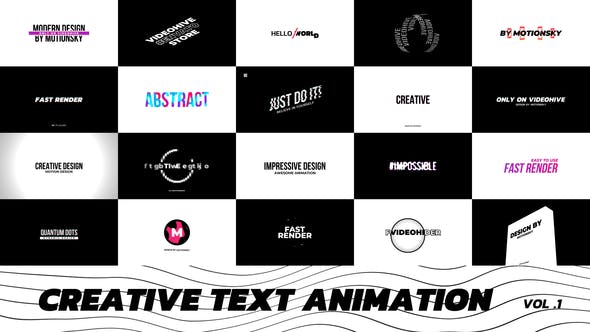 Creative Text Animation - 27434056 Download Videohive