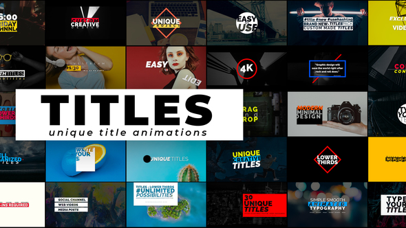 Creative Titles Auto Resizing Titles And Lower Thirds - Download Videohive 21233698