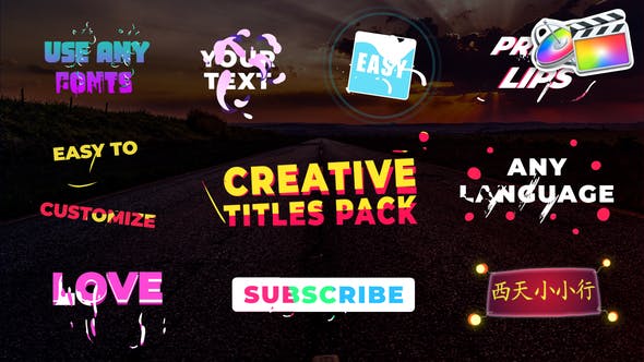 Creative Titles | FCPX - Videohive 25895885 Download