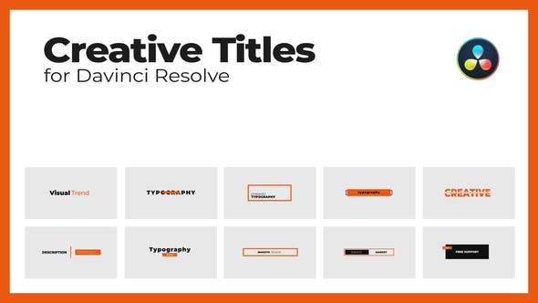 Creative Titles Pack - 31040627 Videohive Download