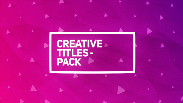 Creative Titles Package - Download Videohive 20060827