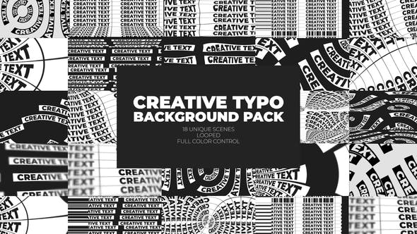 Creative Typo Background Pack - 32980249 Videohive Download