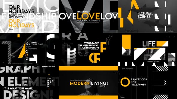 Creative Typography Titles - 37918171 Download Videohive