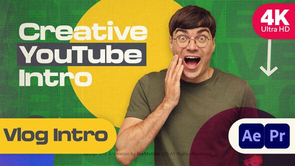 Creative YouTube Intro || Vlog Intro (MOGRT) - Videohive 36319946 Download