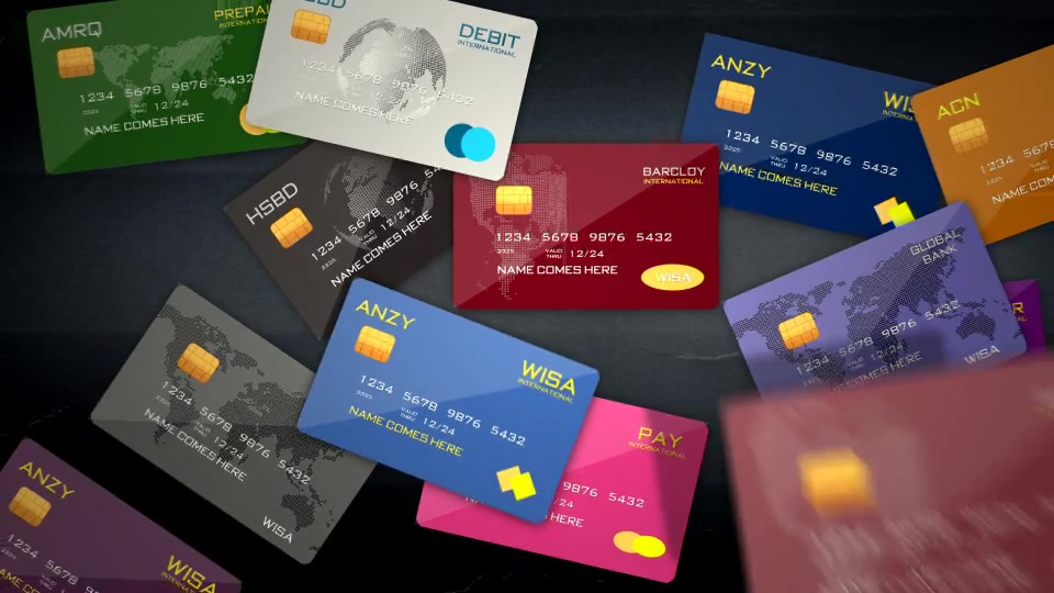 Credit Debit Prepaid Card Logo Reveal - Download Videohive 20538964