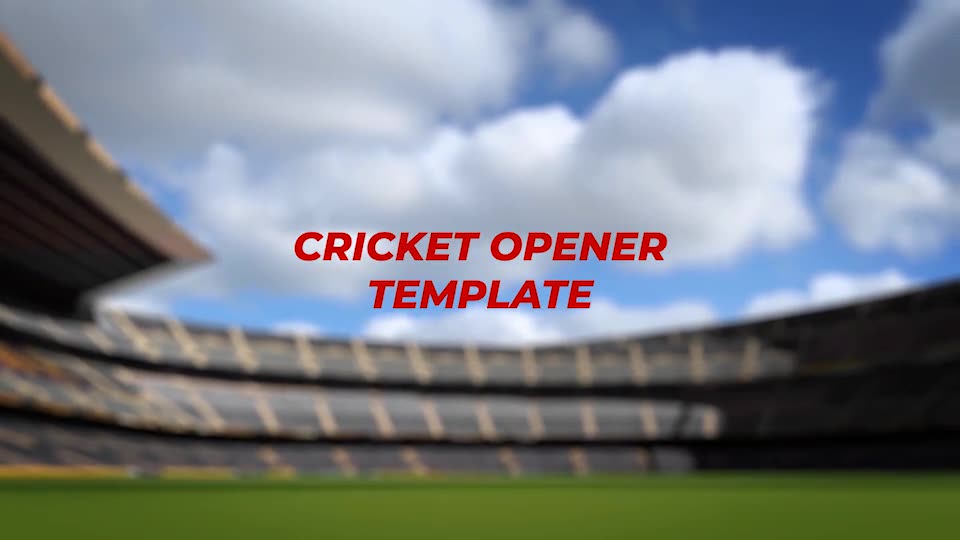 Cricket Opener Videohive 34356196 After Effects Image 2