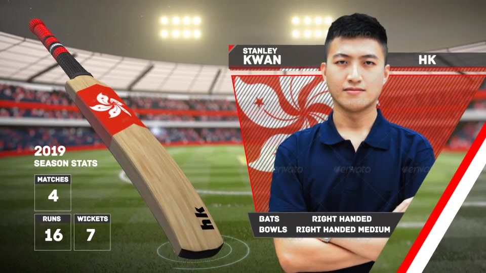 Cricket Player Headshot Transition - Download Videohive 11224788