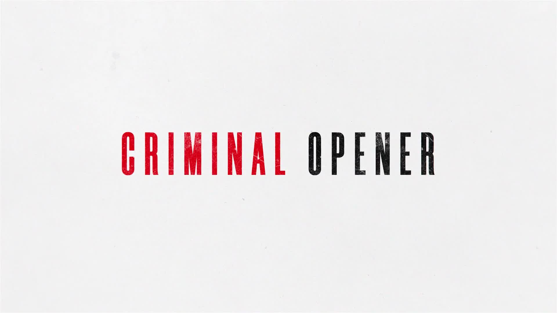 Crime Opener Grunge Videohive 39254251 After Effects Image 1